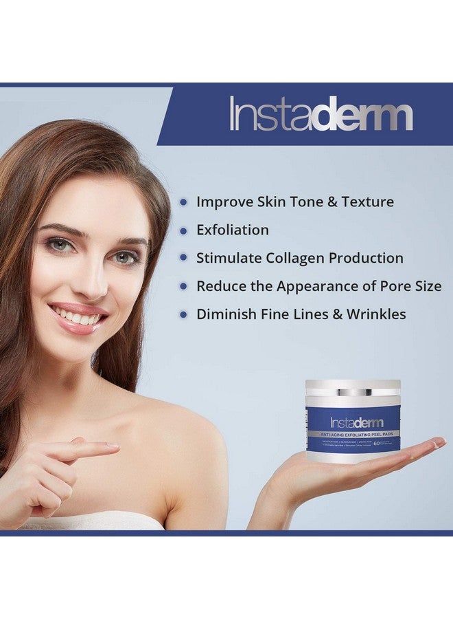Instaderm nti-Aging Exfoliating Peel Pads -Chemical Peel Pads with Glycolic, Lactic, and Salicylic Acid. Smooth’s Fine Lines, Wrinkles, Dark Spots & Skin Roughness to Enhance the Skins Texture & Tone - Image 2