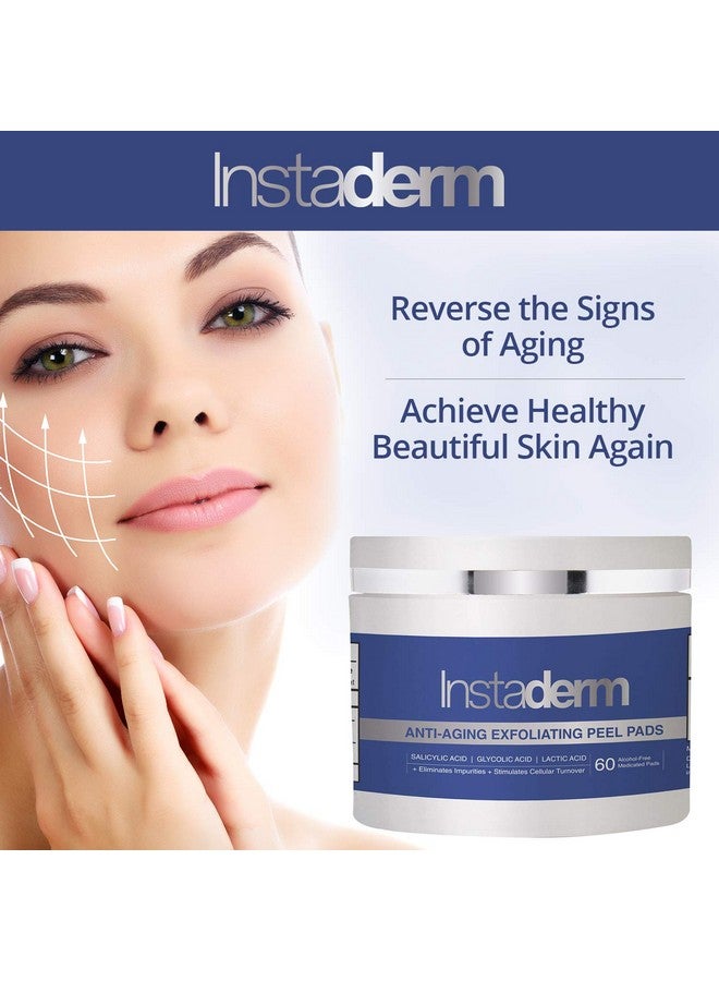 Instaderm nti-Aging Exfoliating Peel Pads -Chemical Peel Pads with Glycolic, Lactic, and Salicylic Acid. Smooth’s Fine Lines, Wrinkles, Dark Spots & Skin Roughness to Enhance the Skins Texture & Tone - Image 4