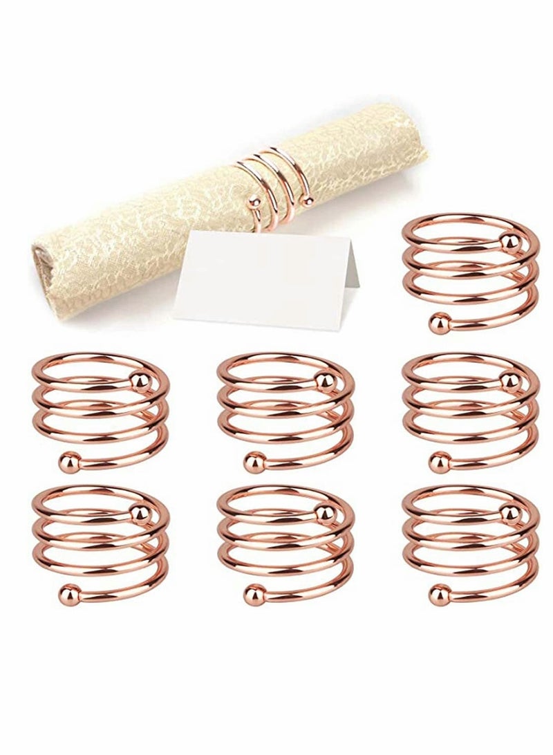 Excefore 8-Piece Set Napkin Ring Table Setting Suitable for Casual or Formal - Image 1