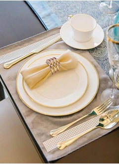 Excefore 8-Piece Set Napkin Ring Table Setting Suitable for Casual or Formal  - Image 3