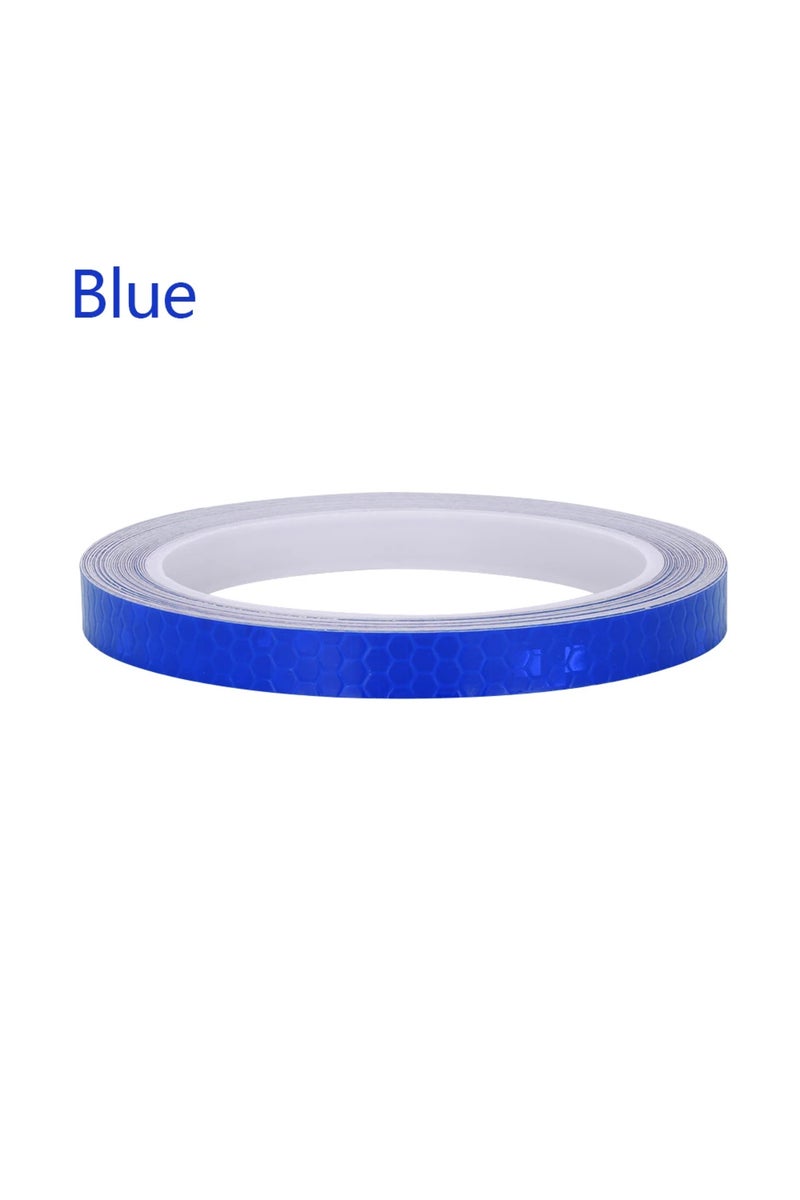 إيروريكس شريط عاكس للعجلات للدراجات النارية، أزرق، 1 سم × 8 م، بكرة واحدة، متوفر بستة ألوان، عرض خاص!