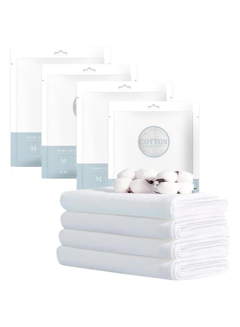 Disposable Bath Towels Sets,4Pcs Big Shower Towels and 4pcs Disposable Towel, Portable Pure Cotton Body Towel for Travel, Hotel,Camping, Hiking, Beauty Salon - Image 1
