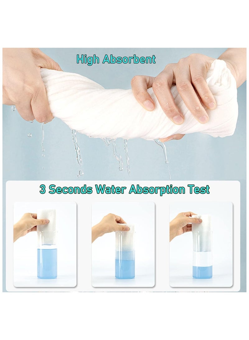 Disposable Bath Towels Sets,4Pcs Big Shower Towels and 4pcs Disposable Towel, Portable Pure Cotton Body Towel for Travel, Hotel,Camping, Hiking, Beauty Salon - Image 4