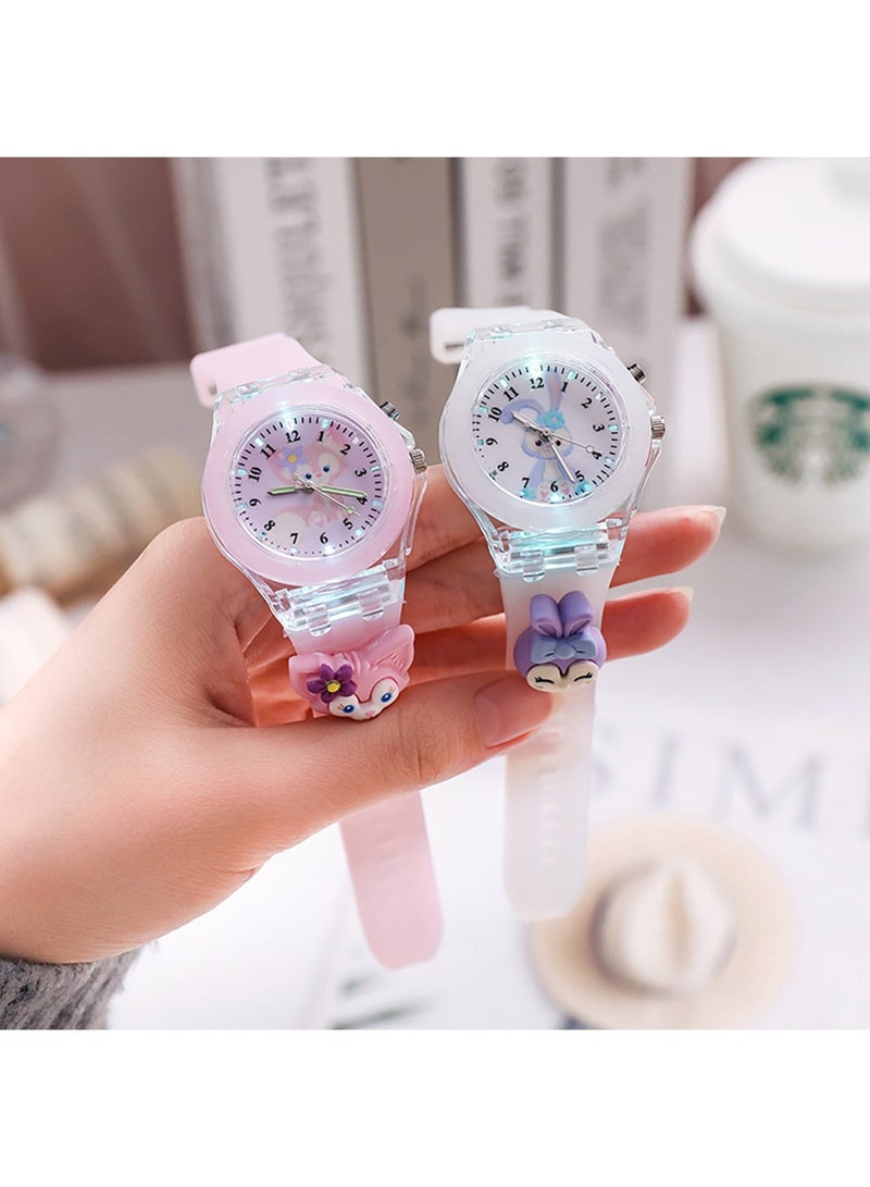 2 Pcs Kids Watches,3D Lovely Cartoon Digital Sport Watch Silicone Wristwatches Best Gift for 3-11 Year Old Girls Boys,Time Teaching Easy to Read Time Clearly at Night  - Image 4