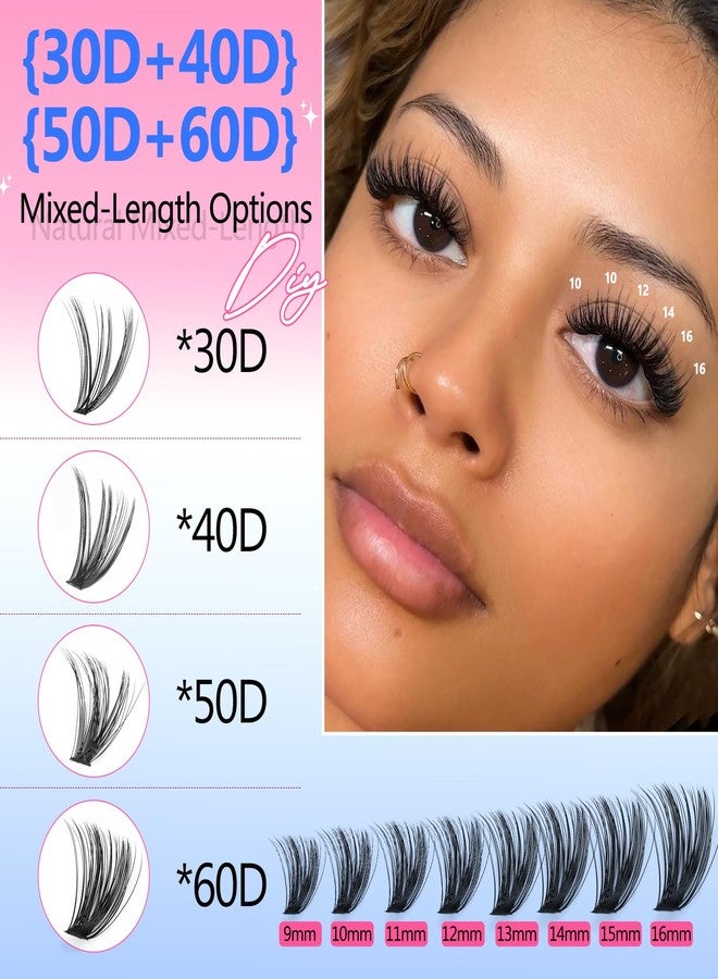 كمايو مجموعة رموش CMAYOME، مجموعة تمديد رموش 30D، 40D، 50D، 60D مع لاصق ومثبت للرموش، 800 قطعة من خصلات الرموش الفردية مع ملقط للرموش، مزيل للرموش وفرشاة للرموش - Image 3