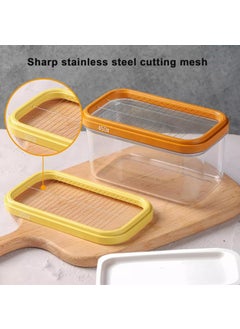 SEVIA Sevia Butter Slicer Cutter Dish Airtight Box Stick Container Airtight Lid with Stainless Steel Tweezer for Fridge Storage  - Image 5