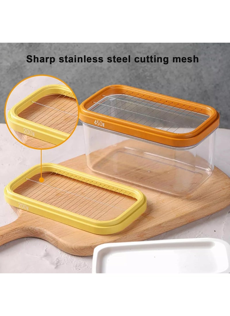 SEVIA Sevia Butter Slicer Cutter Dish Airtight Box Stick Container Airtight Lid with Stainless Steel Tweezer for Fridge Storage  - Image 5