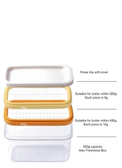 SEVIA Sevia Butter Slicer Cutter Dish Airtight Box Stick Container Airtight Lid with Stainless Steel Tweezer for Fridge Storage  - Image 2
