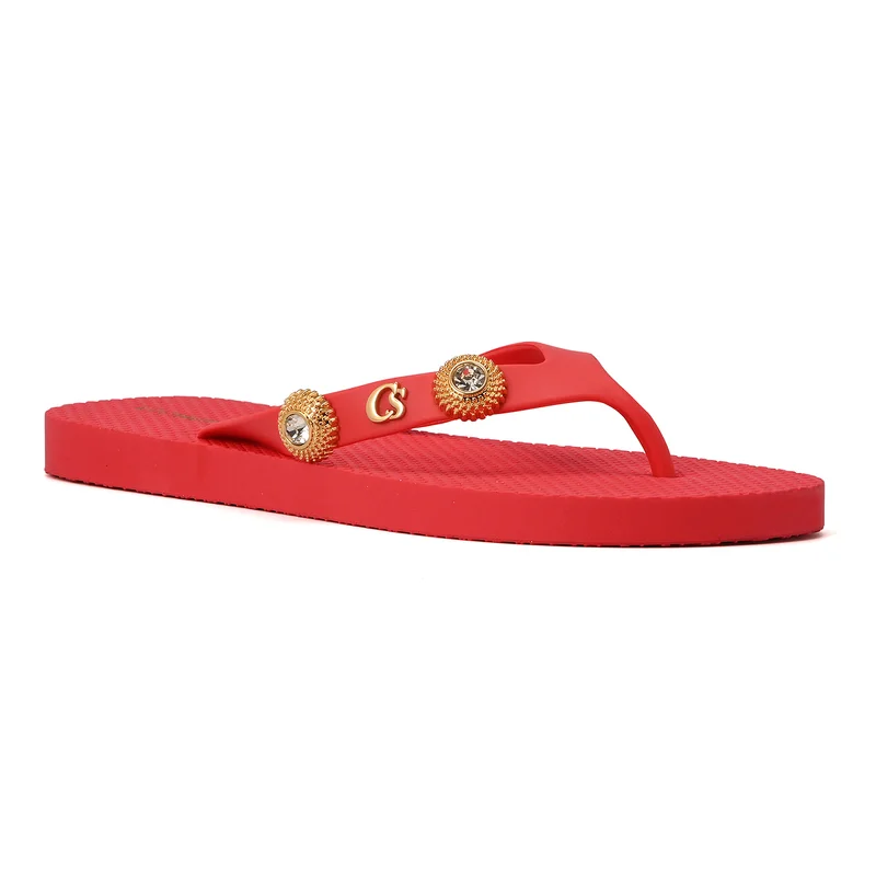 Flip-flops with Pink Pepper Ornament