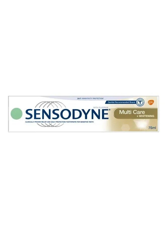Sensodyne Multi Care & Whitening Toothpaste, 75ml 