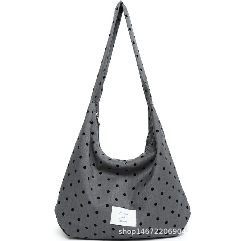 Leopard Print Bag Spring Women'S Canvas Bag Niche Design Ins Tote Bag Large Capacity Shoulder Bag - Image 1