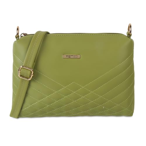 Metro Women's Green Casual Sling Bag (66-7352) - Image 1