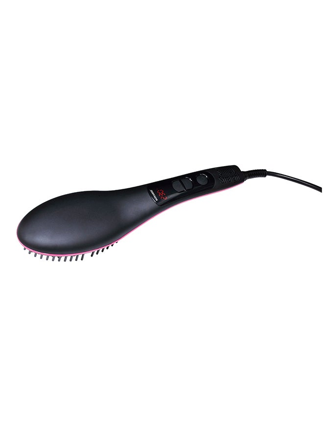 SONASHI Simply Straight Hair Brush  Hair Straightening Comb with LCD Display  With Temperature Control Adjustable Upto 230  Durable Construction For Longlasting Performance   SHS-2062B Pink/Black - Image 3