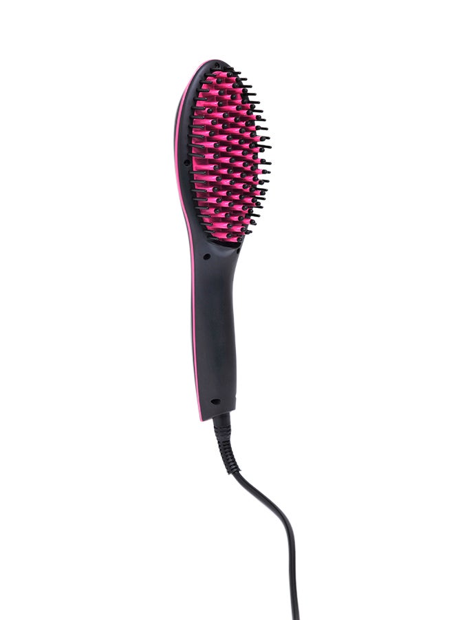 SONASHI Simply Straight Hair Brush  Hair Straightening Comb with LCD Display  With Temperature Control Adjustable Upto 230  Durable Construction For Longlasting Performance   SHS-2062B Pink/Black - Image 1