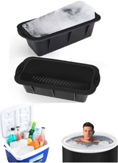 Extra Large Ice Block Mold, 2Pcs Large Ice Molds for Ice Bath,Silicone Ice Cube Molds Reusable Silicone Big Ice Tray for Cold Plunge Or Coolers