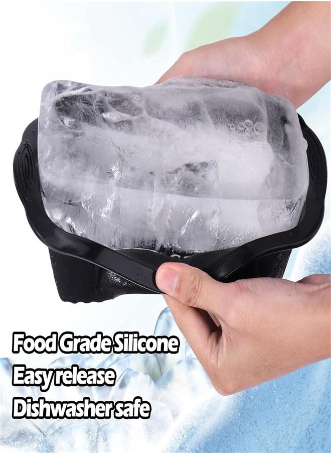 Generic - Extra Large Ice Block Mold, 2Pcs Large Ice Molds for Ice Bath,Silicone Ice Cube Molds Reusable Silicone Big Ice Tray for Cold Plunge Or Coolers - Image 1