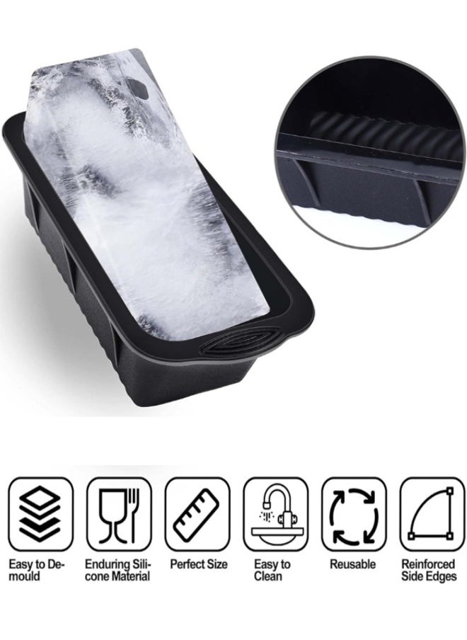 Generic - Extra Large Ice Block Mold, 2Pcs Large Ice Molds for Ice Bath,Silicone Ice Cube Molds Reusable Silicone Big Ice Tray for Cold Plunge Or Coolers - Image 1