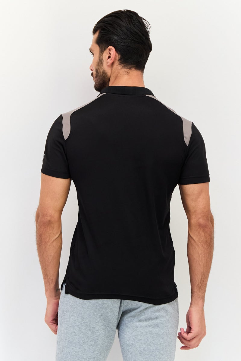 PUMA Men Sportswear Fit Short Sleeves Outdoor Polo Shirt, Black - Image 3