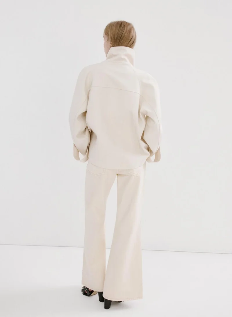 مانجو Mid-rise flared jeans