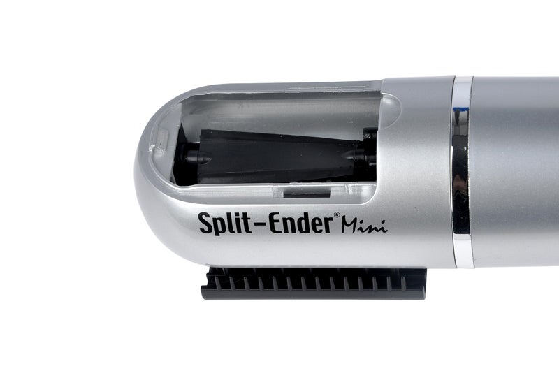 Split ender Split-Ender Mini – Original Cordless Split End Hair Trimmer for Dry, Damaged, Brittle, Frizzy, Curly or Straight Hair – 3 AAA Battery Operated Hair Clipper for Home Use – Silver - Image 3