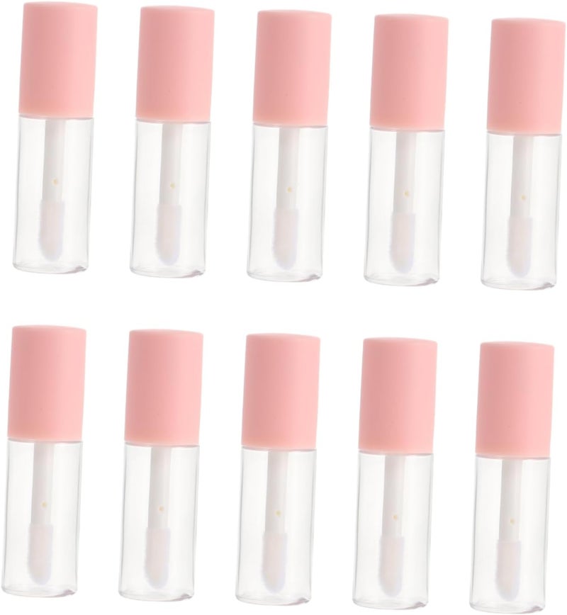10pcs Diy Lip Gloss Tubes Lipstick Bottles for Travel Diy Lipstick Kit Pink - Image 1