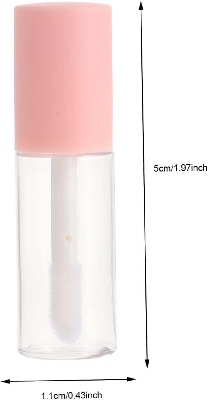 10pcs Diy Lip Gloss Tubes Lipstick Bottles for Travel Diy Lipstick Kit Pink - Image 5
