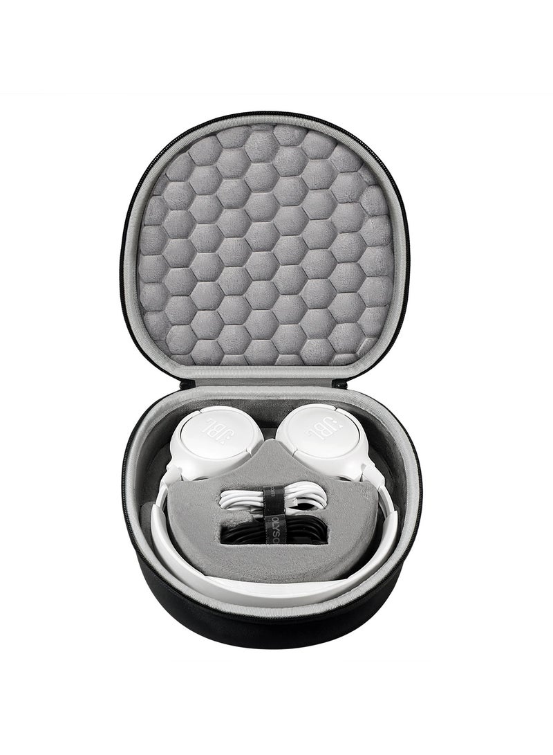 عام حقيبة تخزين بسحاب مخصصة لسماعات JBL T450BT - غلاف واقي صلب مقاوم للصدمات، محمول ومدمج لتنظيم وحماية السماعات والملحقات. - Image 1