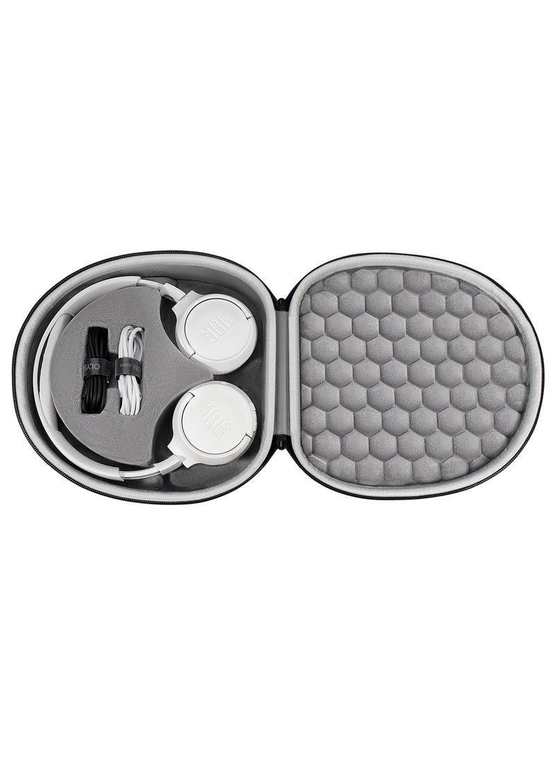 عام حقيبة تخزين بسحاب مخصصة لسماعات JBL T450BT - غلاف واقي صلب مقاوم للصدمات، محمول ومدمج لتنظيم وحماية السماعات والملحقات. - Image 2