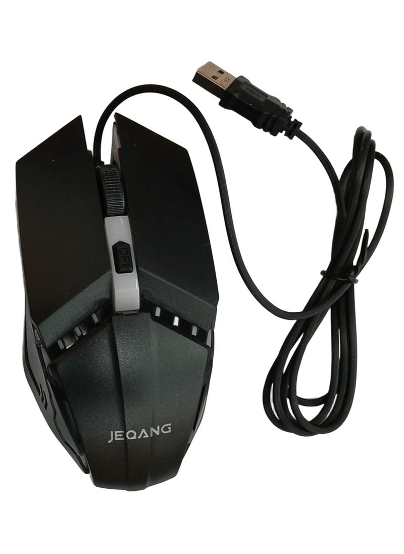 JEQANG JM530 Jeqang Pro Gaming Mouse – Ergonomic Grip, Fast Response, and LED Glow  - Image 1