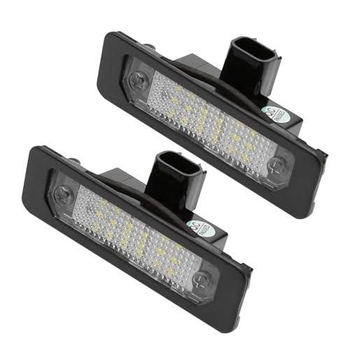 EATAKWARD 2 PCS LED License Plate Lights, 6000K Bright White Tag Lamp Assembly Replacement for Ford 2006-2012 Fusion, 2010-2014 Mustang, 2010-2019 Taurus, Flex Focus Lincoln MKS Milan - Image 1