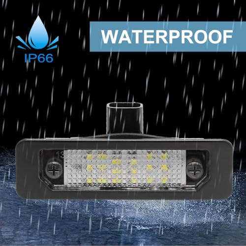 EATAKWARD 2 PCS LED License Plate Lights, 6000K Bright White Tag Lamp Assembly Replacement for Ford 2006-2012 Fusion, 2010-2014 Mustang, 2010-2019 Taurus, Flex Focus Lincoln MKS Milan - Image 4