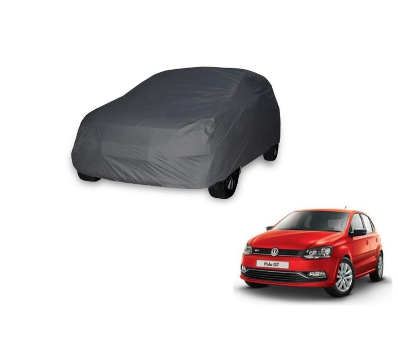 Auto Hub Car Cover Compatible with Polo with Weather Proof, Triple Stitched, Polo Car Cover- Grey - Image 1