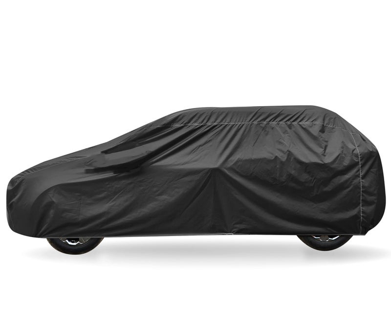 Auto Hub Car Cover Compatible with Polo with Weather Proof, Triple Stitched, Polo Car Cover- Grey - Image 3