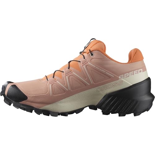 Salomon Womens Speedcross Trail Running Shoes Cameo BrownBlackBird Of Paradise 85