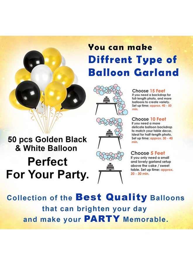 Party Propz Party Propz Happy Birthday Letters Foil, Metallic Balloons Foil Curtain Hand Balloon Pump Decoration Kit - 56Pcs Set for Adult; Kids; Boy; Girl; 25th; 30th; 40th; 50th Kids Birthday Decoration  - Image 5