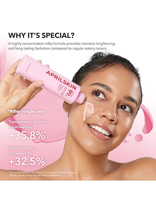 APRILSKIN TXA+Niacinamide 99 Pink Milky Toner | 99% High-Purity TXA 3%+ Niacinamide 5% | Highly Concentrated Cream Toner | Deep Moisturizing Formula for Dull Skin | 5.07 fl.oz. - Image 3