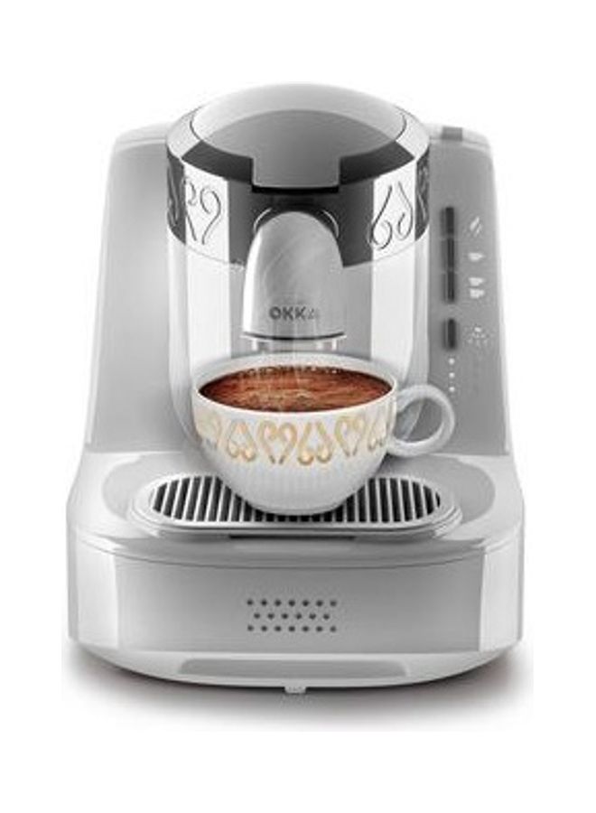 أرزوم ماكينة تحضير القهوة التركية من أوكا 0.8 L 710 W OK002 أبيض/فضي - Image 1
