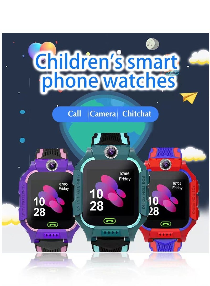 Kids Smartwatch,Touch Screen Toddler Watch with Real Time Location,Photo Capture Watch to Keep Kids Safe for Girls and Boys Purple - Image 1