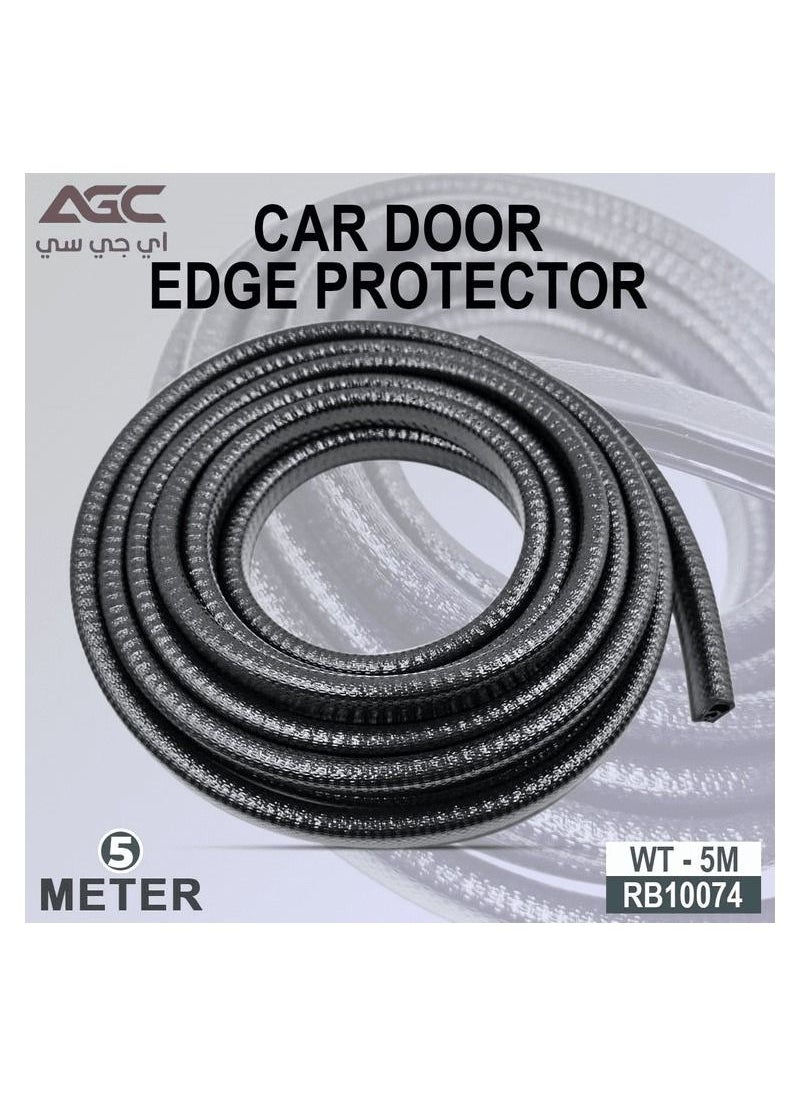 Agc - AGC RB10074 High Quality Rubber Seal Protector, Car Door Edge Protector 5 Meter, Car Door Scratch Protector - Image 1