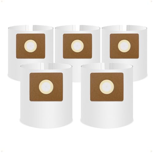PETOX 5 Pack Vacuum Bags Replacement for Shop Vac Bags 2-2.5 Gallon Type B 90668 9066800 9066833, All Around EZ QAM70 and CMXZVBE38774, PETOX High-Efficiency Disposable Vaccum Collection Filter Bags - Image 1