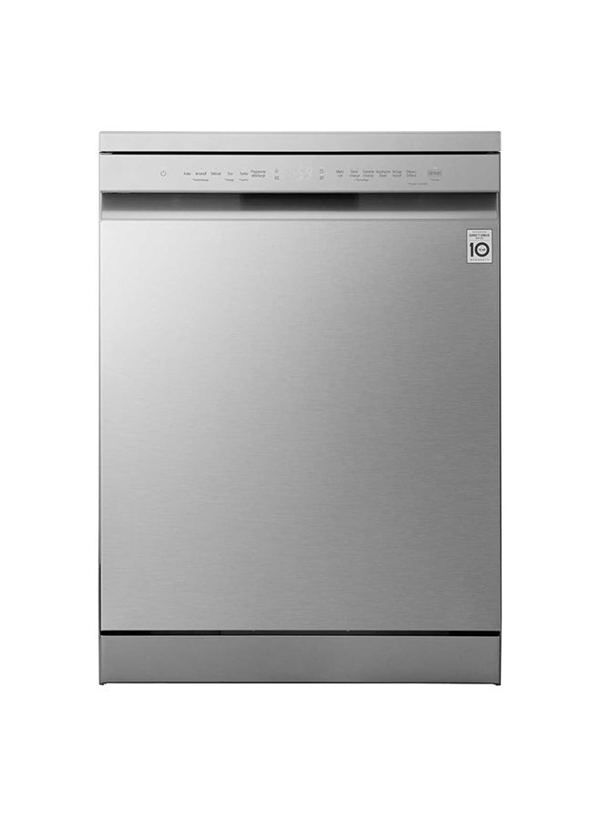 LG 14 Place Settings Dishwasher with TrueSteam, QuadWash & ThinQ WiFi DFC513FV Platinum Silver Color - Image 1