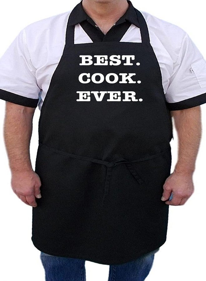 CoolAprons Comical Chef Apron Best Cook Ever, Black Kitchen Aprons, Full Size Novelty Aprons for Adults - Image 5