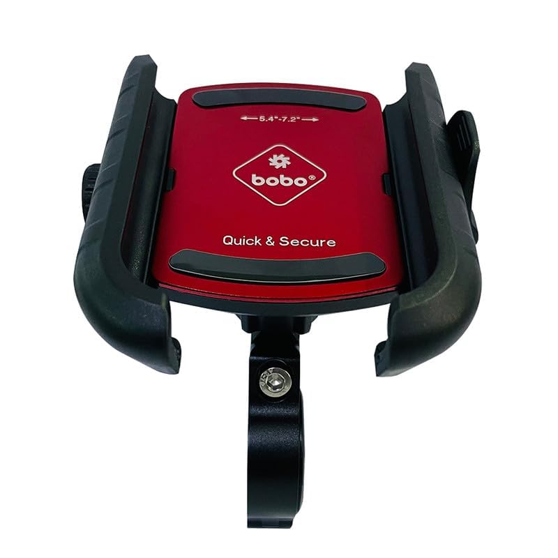 BOBO BM14 Quick Release Enhanced BM4 Waterproof Bike/Motorcycle/Scooter Mobile Phone Holder Mount, Ideal for Maps and GPS Navigation (Red) - Image 2