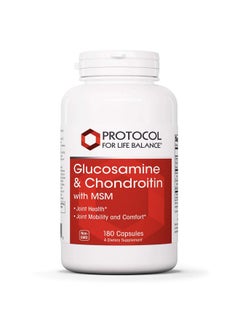 Protocol For Life Balance Glucosamine And Chondroitin With Msm 180 Capsules  - Image 1