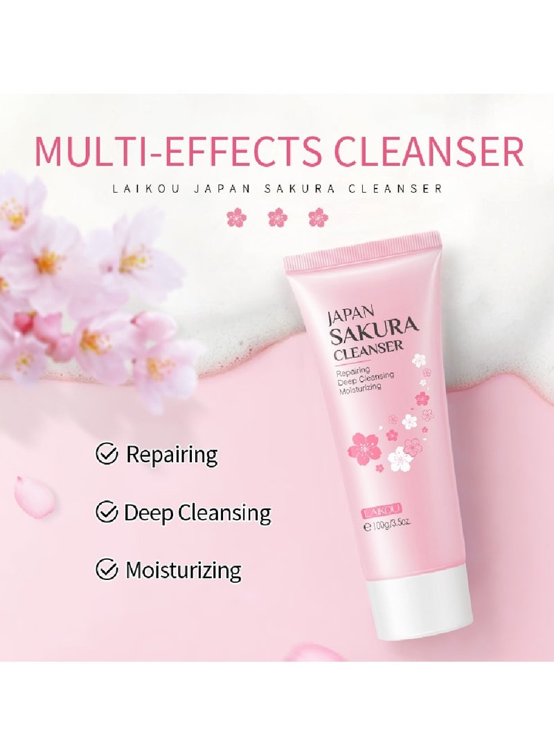 لايكو منظف الوجه الياباني ساكورا لتنظيف المسام والرؤوس السوداء 50 جرام - Image 3