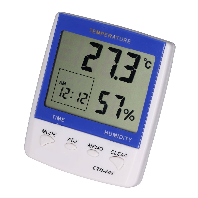 UYIGAO Indoor Thermometer Humidity Monitor: High Accuracy Sensor, Large LCD Display, ℃/℉ Switch - Compact ABS Design, Vertical & Suspended Placement for Home Family Health Care - Image 3