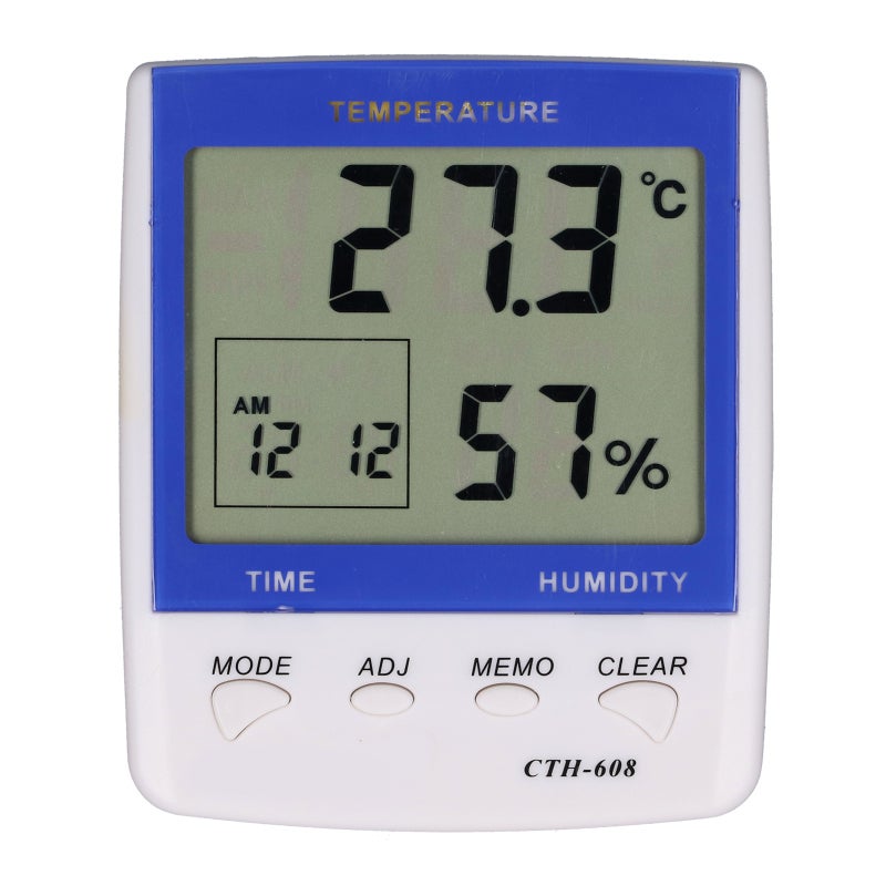 UYIGAO Indoor Thermometer Humidity Monitor: High Accuracy Sensor, Large LCD Display, ℃/℉ Switch - Compact ABS Design, Vertical & Suspended Placement for Home Family Health Care - Image 1