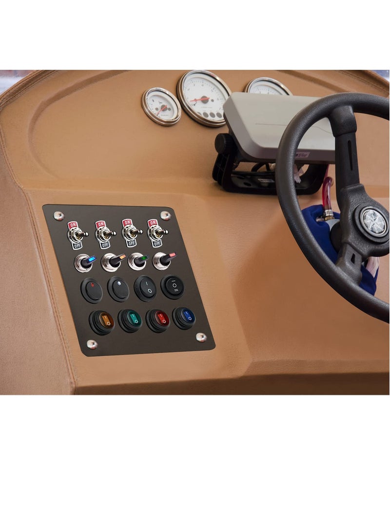 Loquat 10Pcs Rocker Switch ON Off KCD1 Mini Round Toggle Switch SPST 2Pin Snap-in Design Car Boat Automotive with Wires Pre-Wired AC 6A/250V 10A/125V 12VDC - Image 4