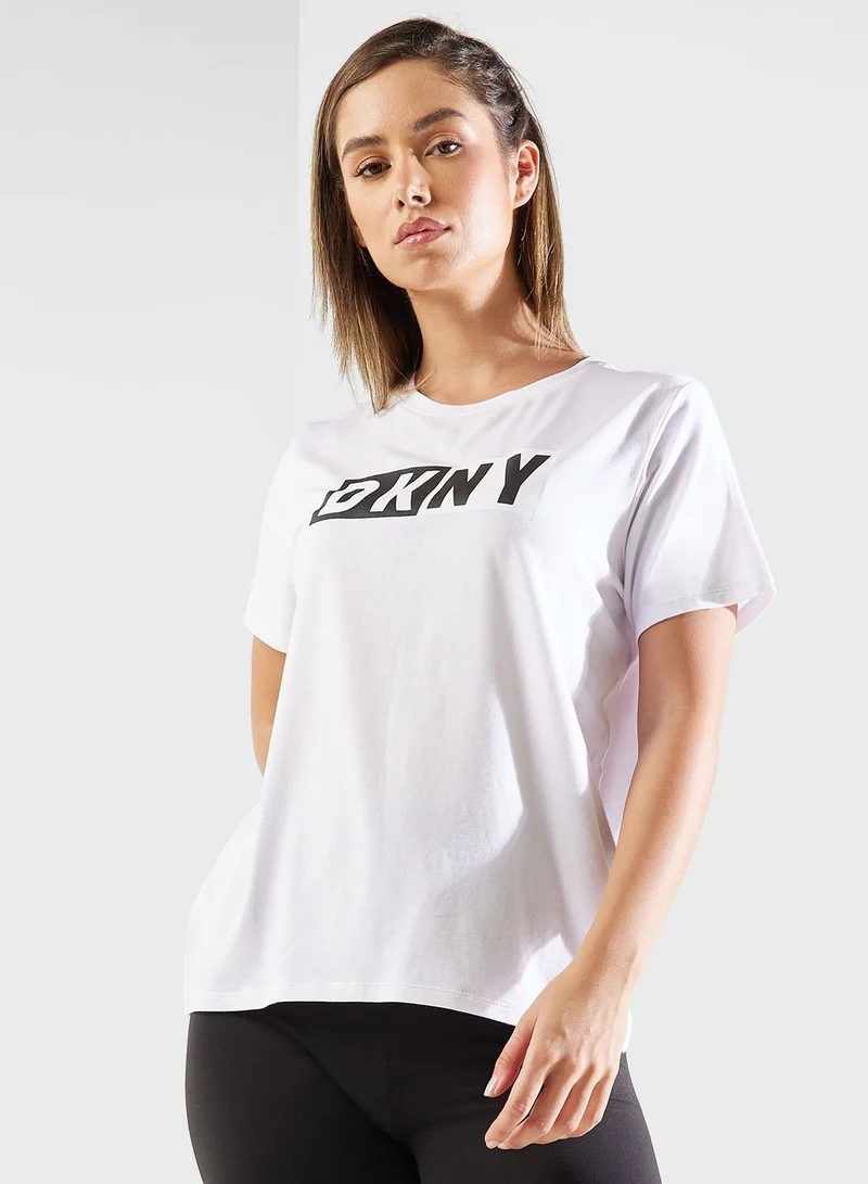 DKNY Crew Neck Logo T-Shirt