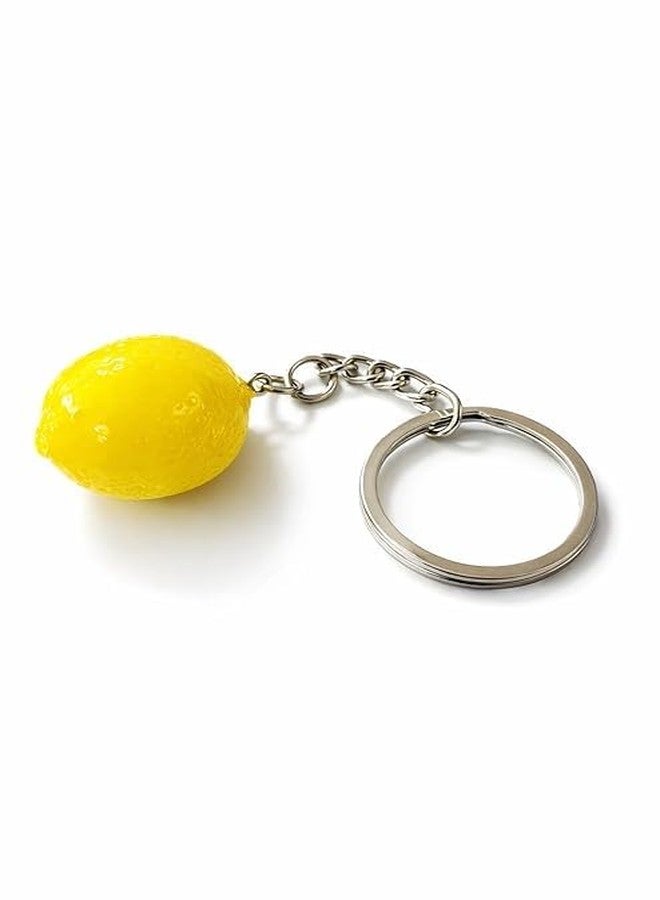 Cute Lemon Keychain for Keys Bags and Backpacks Stylish Fruit Charm Key Ring Lightweight Decorative Holder for Girls Kids Women Car Keys Gift Use - Image 1